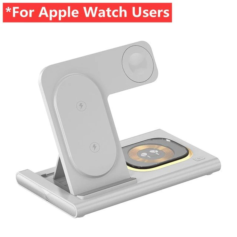 3 in 1 Wireless Charger Stand Pad for Iphone 14 13 12 11 Samsung S22 S21 Galaxy Watch 5 4 Active Buds Fast Charging Dock Station