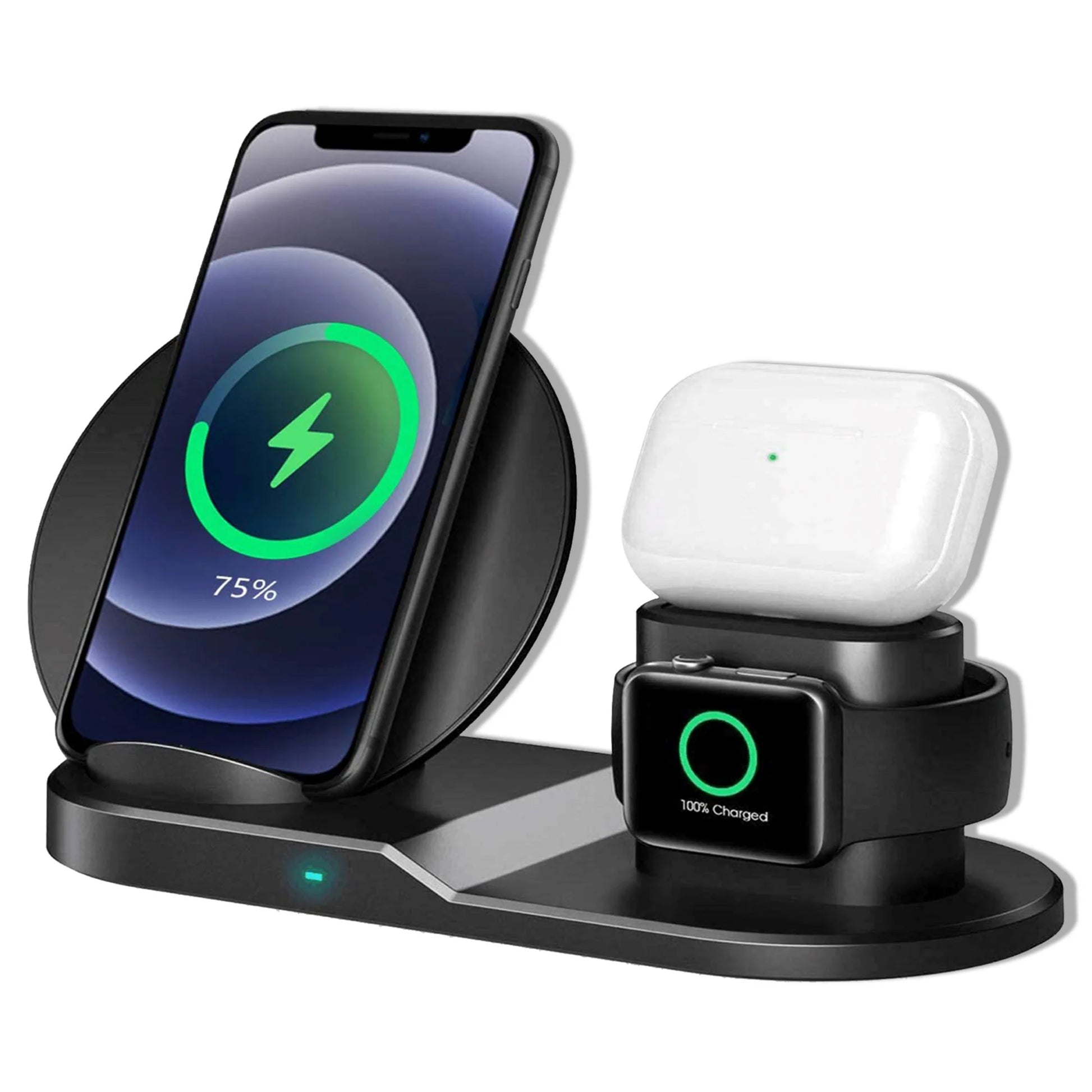 5 Core Wireless Charging Station Ultra-Slim Triple Wireless Charger Station for Multi Device